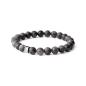 Preview: Armband mit 8 mm Larvikit-Stein - Gem Grey Wolf